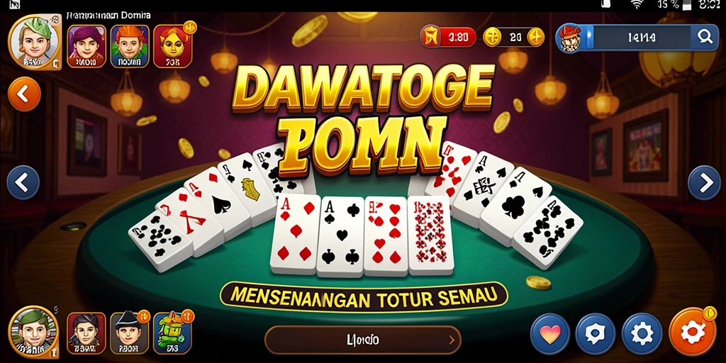 Tampilkan gameplay menarik DAWATOGEL dalam aksi domino.