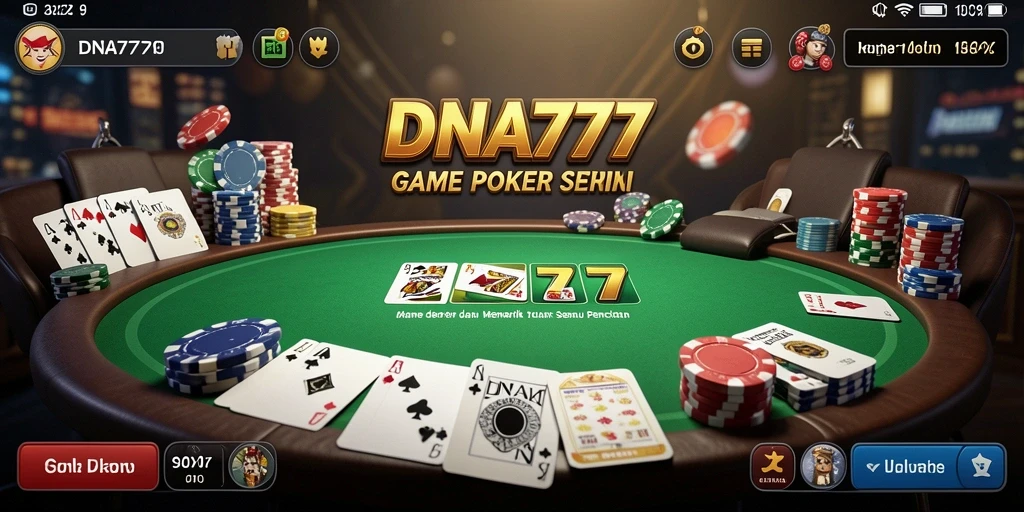 Tampilan gameplay seru poker di DNA777 yang memikat.
