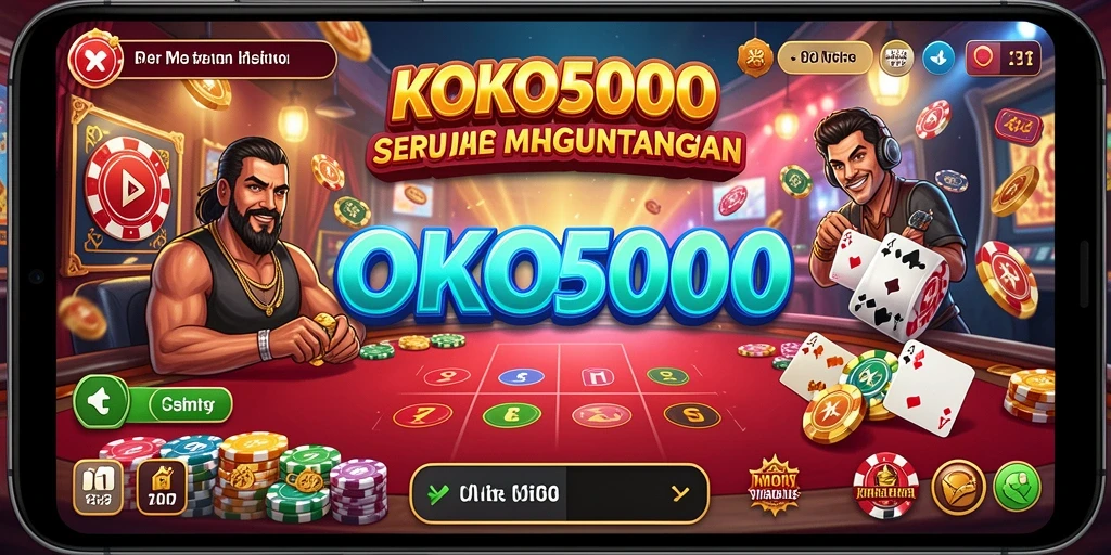 Gameplay menarik KOKO5000 dengan berbagai jenis permainan Kasino.